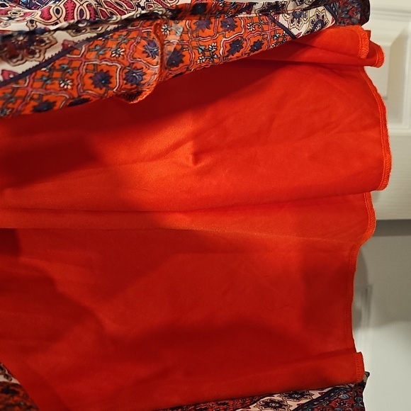 Lush Chiffon Sleeveless Pleated Blouson Mini Skater Dress Sz XS - Picture 6 of 10